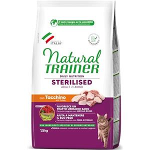 TRAINER NATURAL GATTO STERILIZZATO ADULT CON TACCHINO 1,5 KG OF