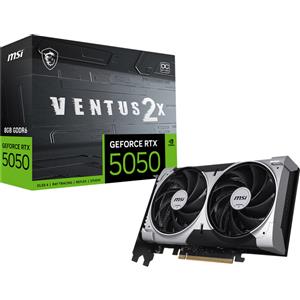 Msi Scheda video nVidia Msi GeForce RTX 5050 Ventus 2X OC 8GB GDDR6 128bit Argento/Nero [V538-002R]