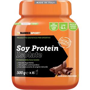 NAMEDSPORT Srl NamedSport, Soy Protein Isolate Proteine Soia Delicious Chocolate Polvere, 500 g