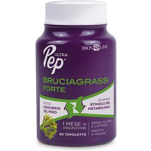 BIOS LINE SpA ultra pep bruciagrassi forte 60 tavolette new senza glutine e lattosio