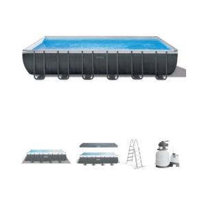 Intex Piscina fuori terra con struttura rettangolare intex ultra xtr frame antracite 732x366x132cm - cod. 26364np