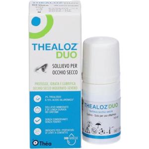 Thealoz - Duo Collirio Protettivo Lubrificante e Idratante Occhi Secchi Confezione 10 Ml NPS