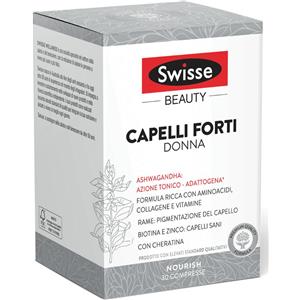 HEALTH AND HAPPINE Swisse Beauty Capelli Forti Donna 30 Compresse - Integratore con Cheratina, Biotina e Ashwagandha per la Forza e Vitalità del Capello