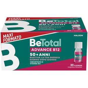 HALEON ITALY Srl Be-total Advance B12 Integratore Di Vitamina B12 50 Anni+, 30 Flaconcini