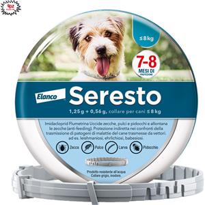 ELANCO SERESTO TAGLIA PICCOLA SOTTO 8 KG SCADENZA 09-2029 [PREZZO A CONFEZIONE - acquisto min. 4 confezioni]