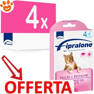 Formevet Cat Fipralone - Offerta [PREZZO A CONFEZIONE] Quantità minima 4, Confezione da 4 Pipette