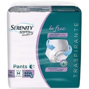 SERENITY SpA SERENITY PANTS SoftDry SENSITIVE MAXI M 10 PEZZI