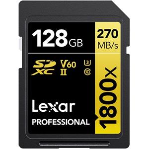 Lexar 128GB SDXC Pro UHS-II U3 V60 1800x 270MB/s - Garanzia presso i centri autorizzati in Italia