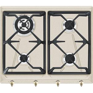 SMEG Deutschland GmbH Smeg SRV864AVOGH2 piano cottura Avena Da incasso Gas 4 Fornelli