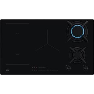 AEG HDB95623NB Piano Cottura da Incasso 88 cm Combi 5 Fornelli Nero
