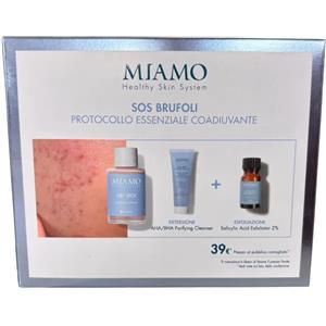 MEDSPA Srl Miamo cofanetto Protocollo Essenziale SOS Brufoli Dry Spot - 30ml + AHA/BHA Purifying Cleanser - 50ml + Salicylic Acid Exfoliator - 10ml