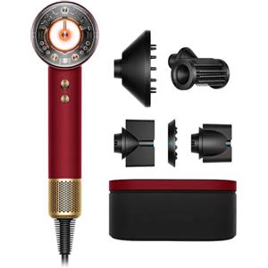 Dyson Supersonic Nural Red Velvet and Gold Lisci e Mossi"