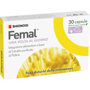 SHIONOGI Femal 30 Capsule | Estratto Polline per Vampate e Disturbi Menopausa