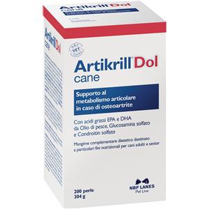 NBF Lanes Vet Artikrill Dol Cane | Mangime Complementare Osteoartrite | 200 Perle