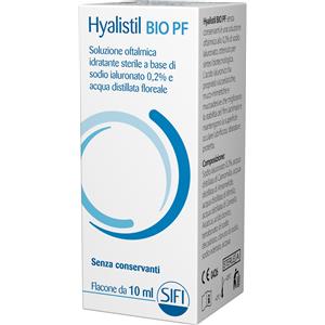SIFI SpA Hyalistil BIO PF | Collirio Sodio Ialuronato Acque Floreali | 10 ml