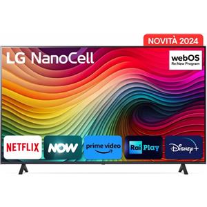 LG NanoCell 65'' Serie NANO82 65NANO82T6B, TV 4K, 3 HDMI, SMART TV 2024