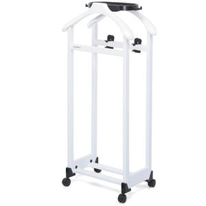 Foppapedretti IlMettinsieme - Indossatore da Camera in Legno con Ruote e Portaoggetti : Colore - Bianco
