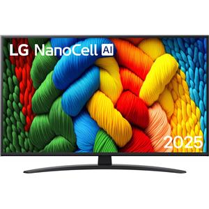 LG NanoCell AI 43NANO81A6A TV Serie NANO81 43'' 4K, α7 Gen8, HDR10, 20W, 3 HDMI con Game Optimizer, Smart TV WebOS 25