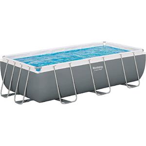 Bestway 56441 Power Steel Rettangolare 404x201x100 cm con Pompa di Filtraggio e Scaletta