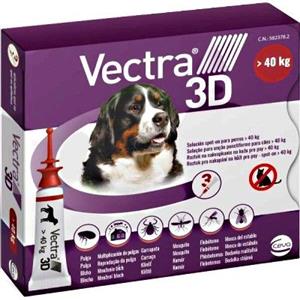 VECTRA 3D ANTIPARASSITARIO PER CANI DA + 40 KG 3 PIPETTE SCADENZA 02/2028