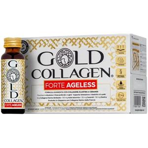 Minerva research labs Gold Collagen Forte Ageless Integratore Benessere Pelle 10 Flaconi da 50 ml
