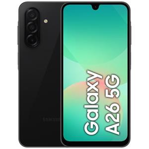 SAMSUNG - Galaxy A26 5G AI 128GB 6GB Ram Display 6.7 Super AMOLED Main Camera 50MP Dual Sim USB Type-C Exynos Android 15 5000 mAh Black Italia - SPEDIZIONE GRATUITA