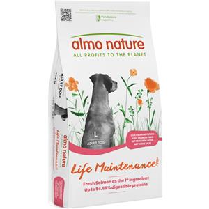 Almo Nature Life Maintenance Adult Large con Salmone Fresco 12 kg Crocchette per Cani di Taglia Grande