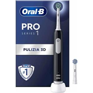 PROCTER & GAMBLE SRL Oral-B PRO Series 1 Spazzolino Elettrico Nero + 2 Testine