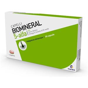 MEDA PHARMA SPA Biomineral 5 Alfa 30 capsule integratore per capelli