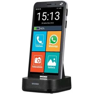 BRONDI AMICO VERO 4G+ DUAL SIM 5.7" SENIOR SMARTPHONE SENSORE DI CADUTA LOCALIZZAZIONE GPS IN TEMPO REALE TASTO SOS 4G+ FLIP COV - 10283020