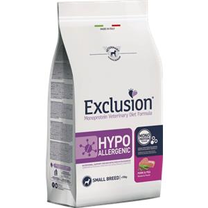Exclusion Diet Hypoallergenic Small Breed Maiale e Piselli - 7 Kg PREZZO COMPRESO LA SPEDIZIONE € 63,11