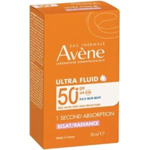 AVENE (PIERRE FABRE IT. SPA) Avène Ultra Fluid Luminosità SPF50+ | Solare Viso Luce Blu HEV Base Trucco 50ML
