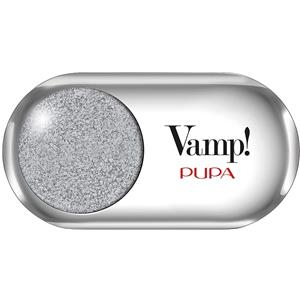 Pupa Vamp! Ombretto Metallic 302 Pure Silver Ombretto Altamente Pigmentato con Applicatore 1,5 gr Polvere Compatta