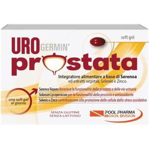 POOL PHARMA SRL Urogermin Prostata Integratore per il benessere di prostata e vie urinarie 60 soft gel