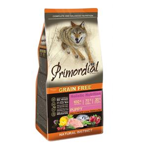 Primordial Grain Free Puppy Pollo e Pesce di Mare Per Cuccioli - Sacco da 12 kg