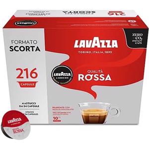 Lavazza Qualità Rossa 216 pz Capsule originali caffè per macchine da caffe a Modo Mio