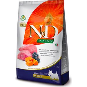 Farmina N&D Pumpkin Farmina - N&D Pumpkin Grain Free Adult Mini con Agnello, Zucca e Mirtillo 2,5 Kg.